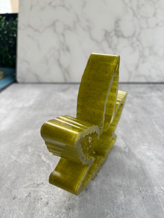 Green Maple Leaf Resin Ashtray/Jewelry Holder