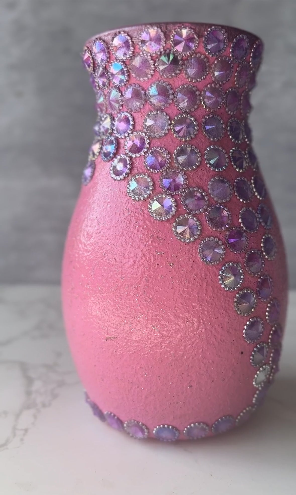 Pinky Glass Flower Vase