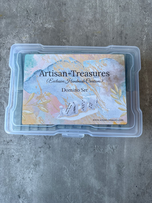 Sky Blue 28pc Rhinestone Domino Set
