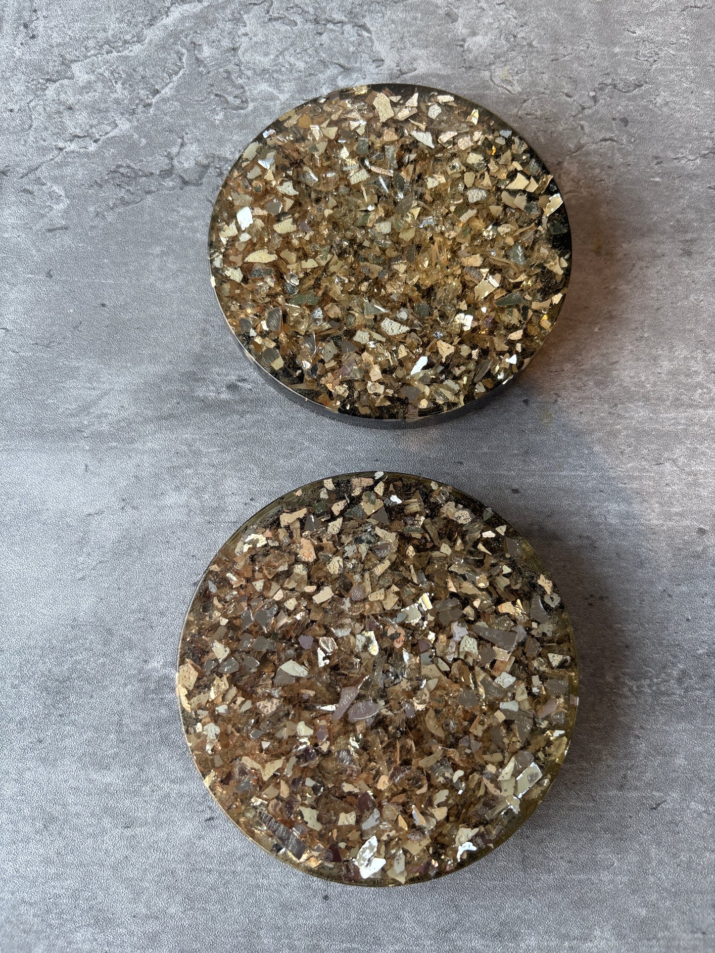 4pc Round Large Coasters/Paper Weights