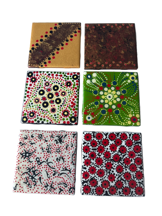 6pc Exclusive Ceramic Coaster