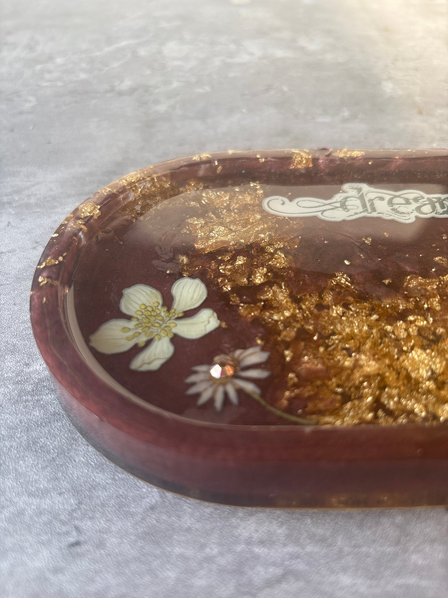Oval Resin Trinket Tray
