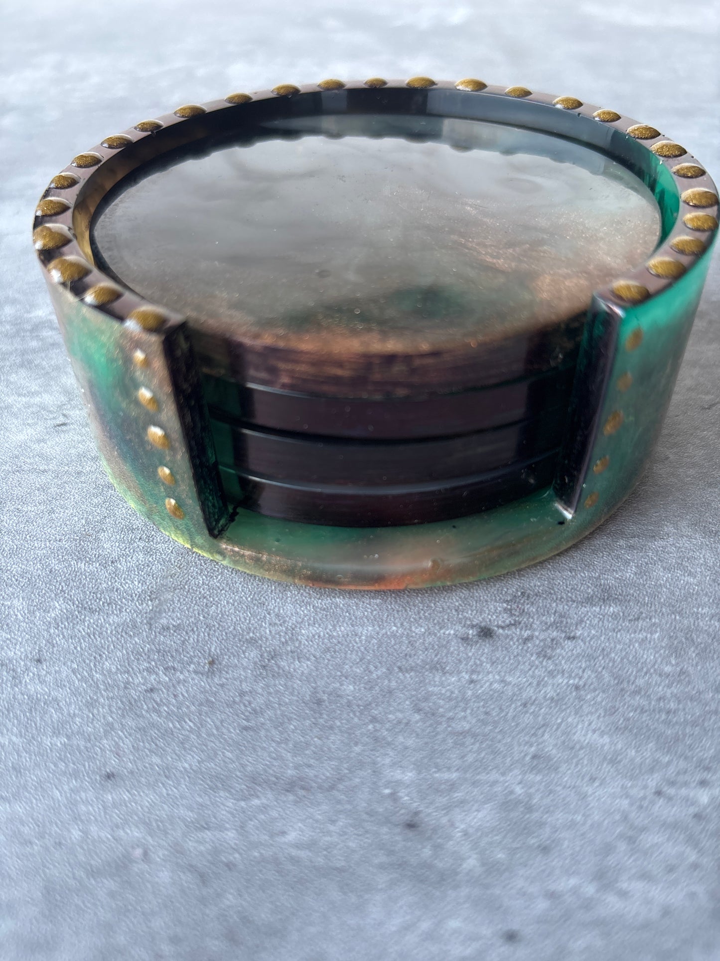 5pc Round Coaster Set