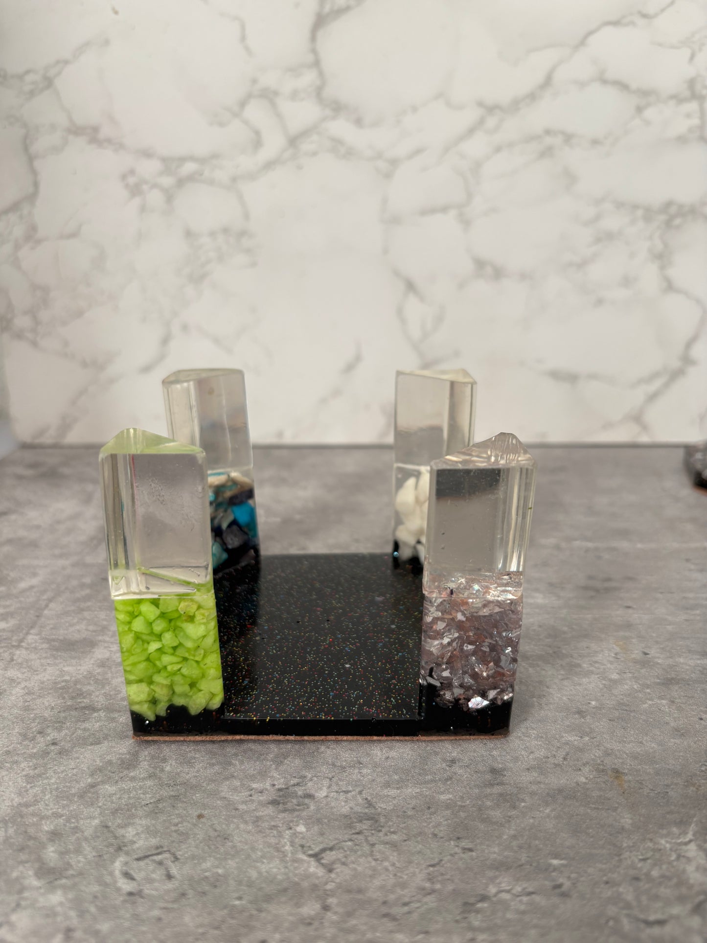 No Two Alike – Handmade 7 piece Coaster Set