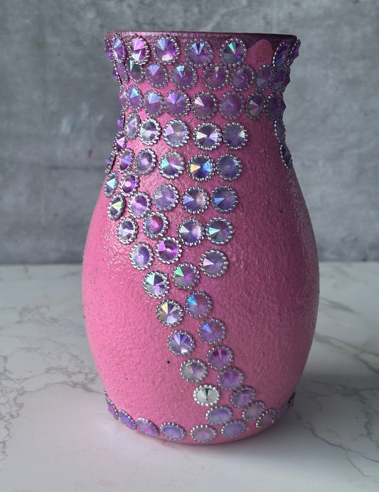 Pinky Glass Flower Vase