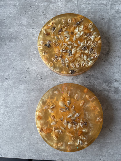 4pc Round Large Coasters/Paper Weights