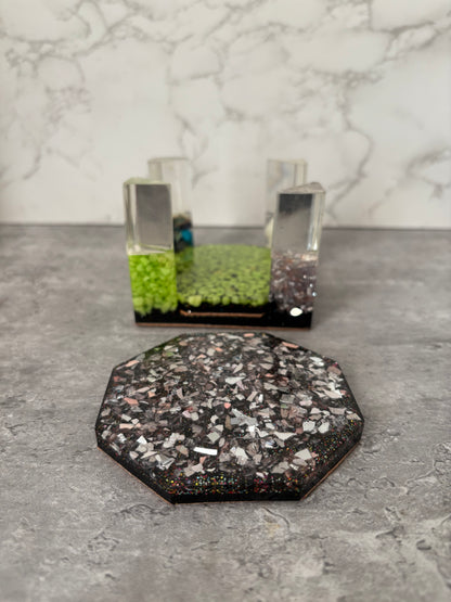 No Two Alike – Handmade 7 piece Coaster Set