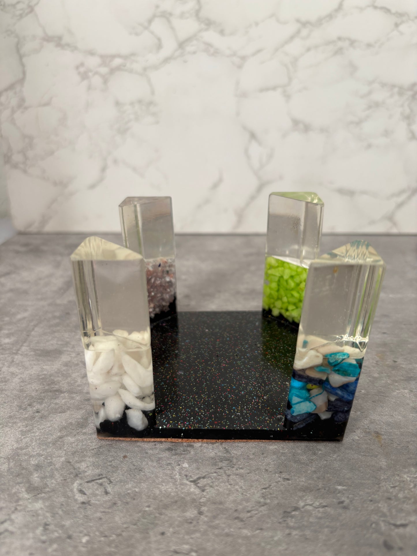 No Two Alike – Handmade 7 piece Coaster Set