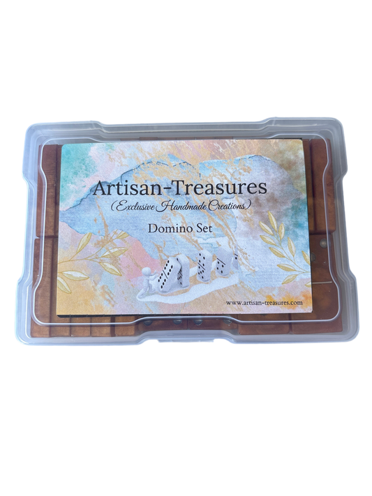 Rusty Brown 28 pc Dominoes Set