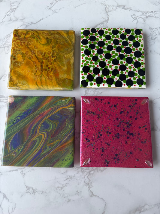 4pc Ceramic Coasters