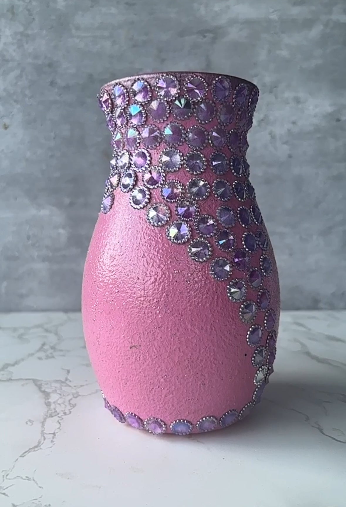 Pinky Glass Flower Vase