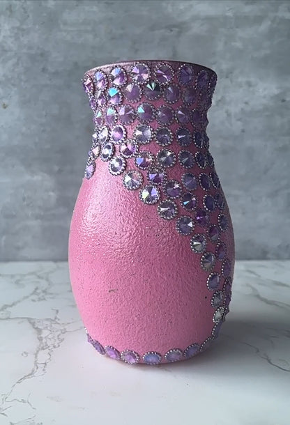 Pinky Glass Flower Vase